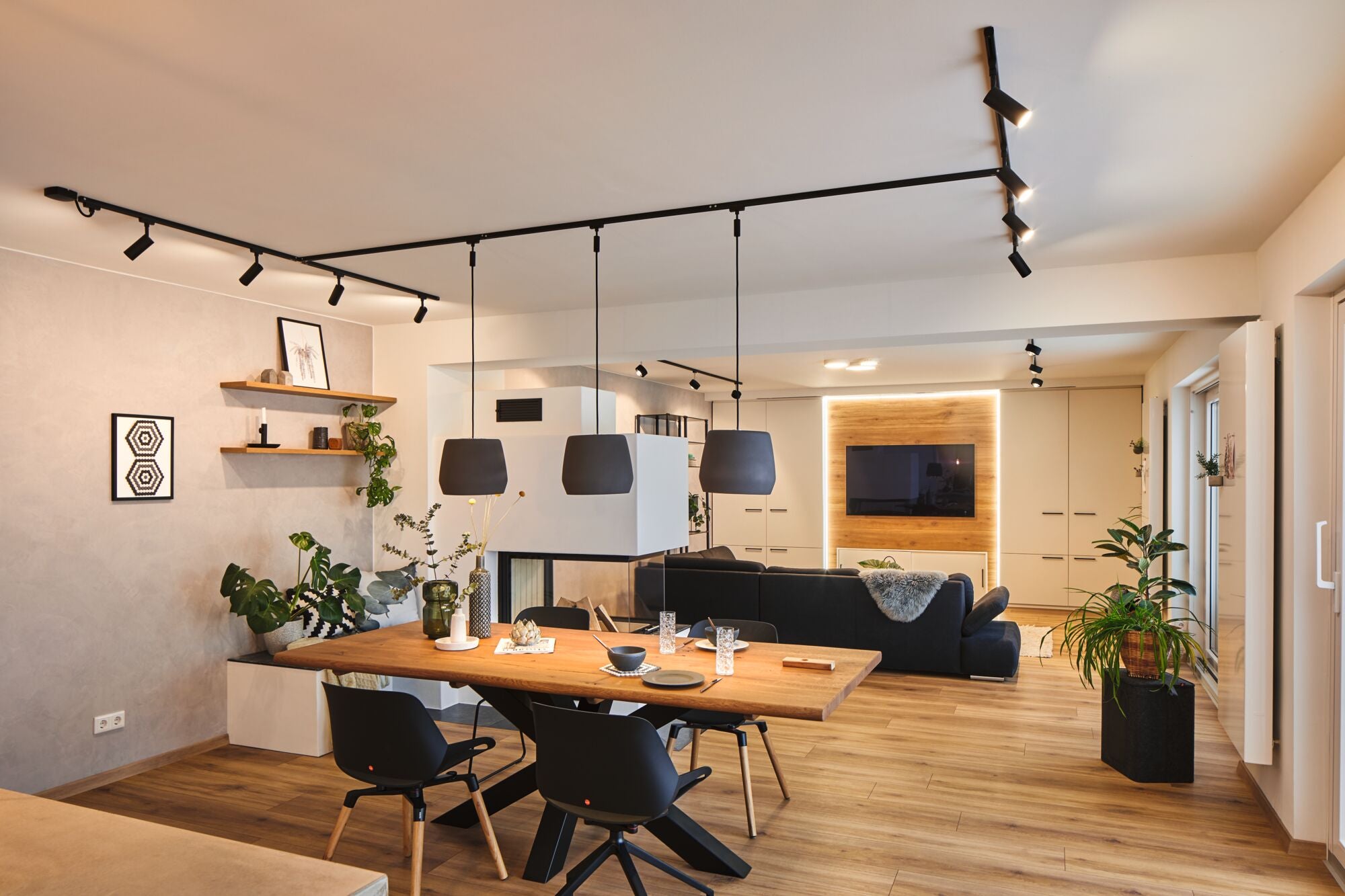 URail Spot sur rail 3-Step-Dim Tubo Spot individuel 190lm 4W 3000K gradable 230V Noir mat - 5