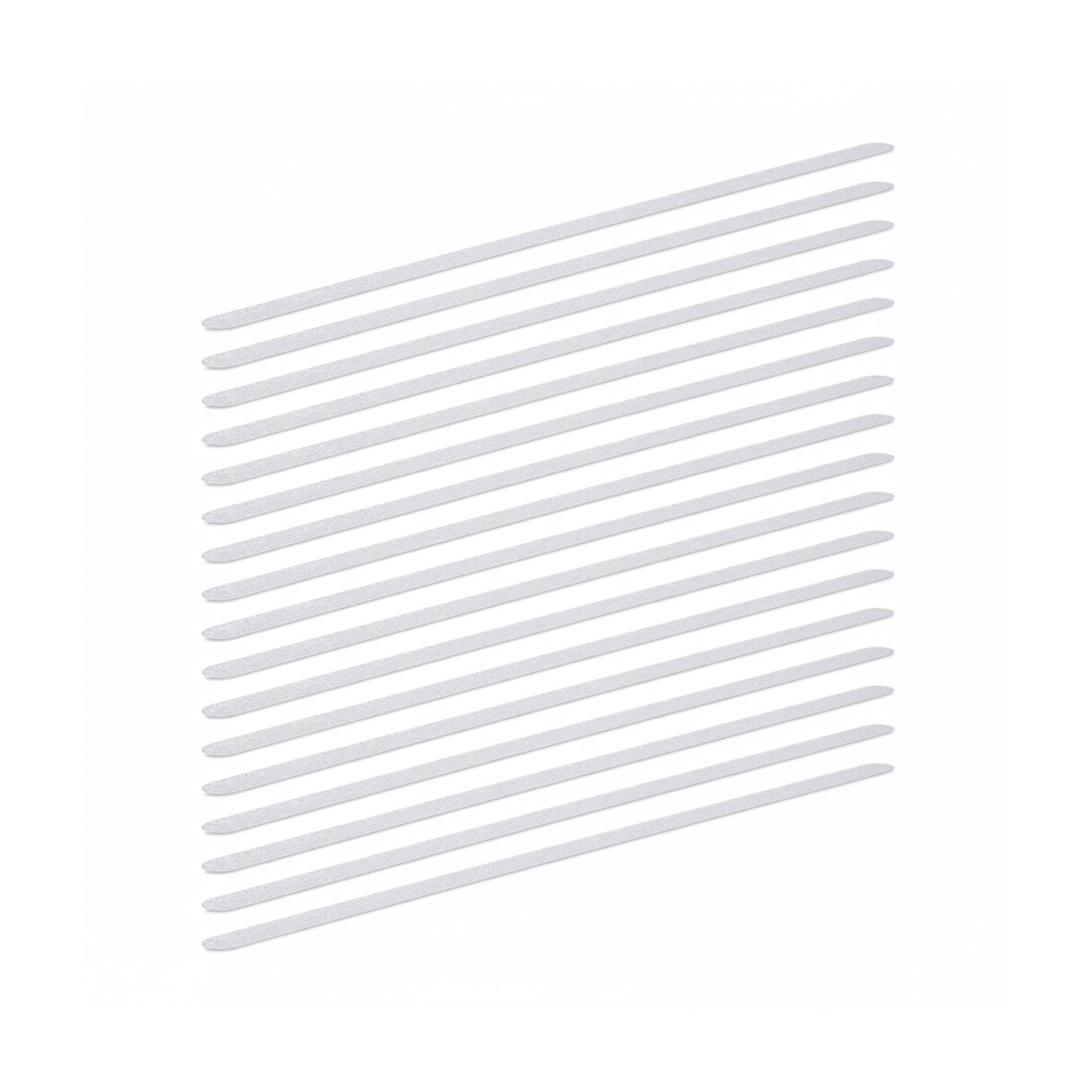 Bandes antidérapantes set de 17 longueur 60 cm escalier carrelage autoadhésif douche, transparent, Relaxdays - 8