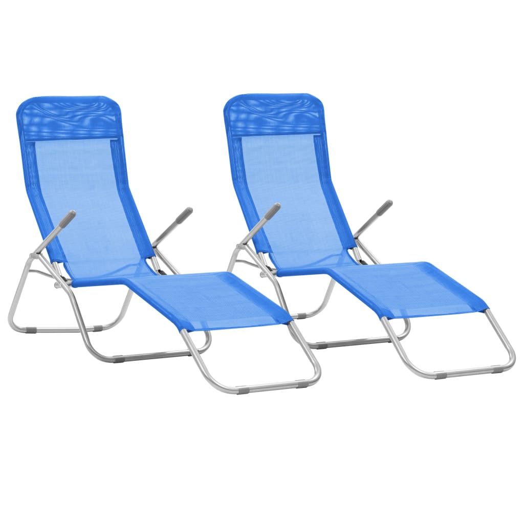 Lot de 2 chaises en velours NORA bleues avec coussin | Leroy Merlin