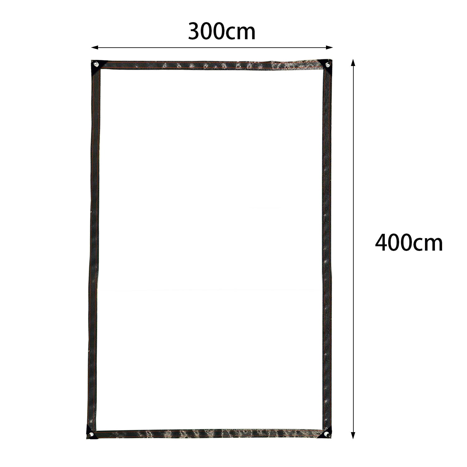 Bâche Imperméable Transparente avec Oeillets, Plusieurs tailles, Housse De Protection Pour Jardin - 300 × 400 cm - 2