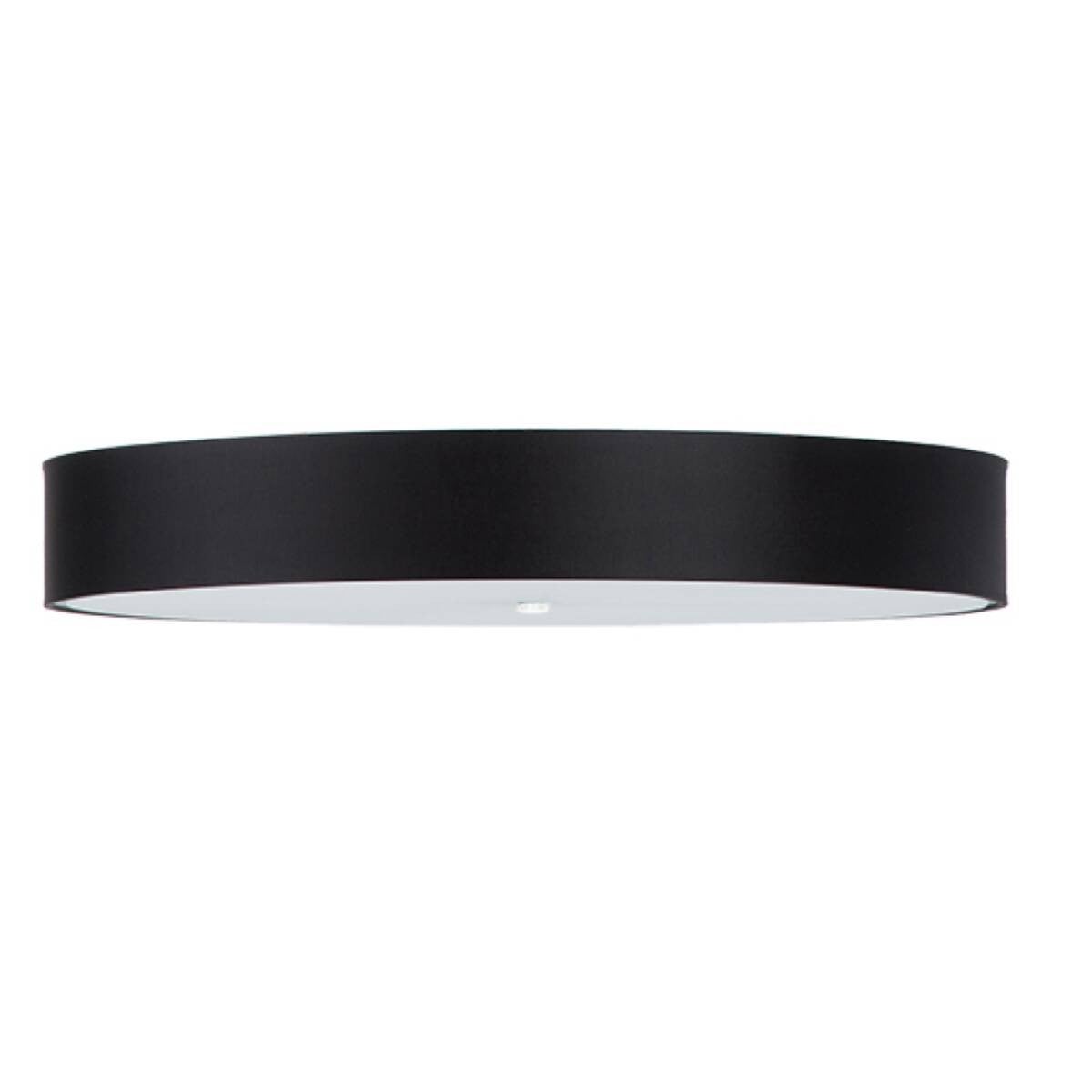 Plafon Skala okrągły czarny 6xE27x15W wym: 20 x 100 cm IP20 tkanina Sollux Lighting