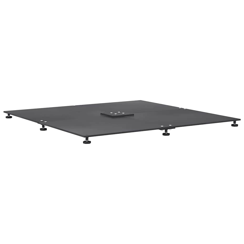 Pied de parasol Gris foncé 100 x 100 x 4 cm Acier - 7