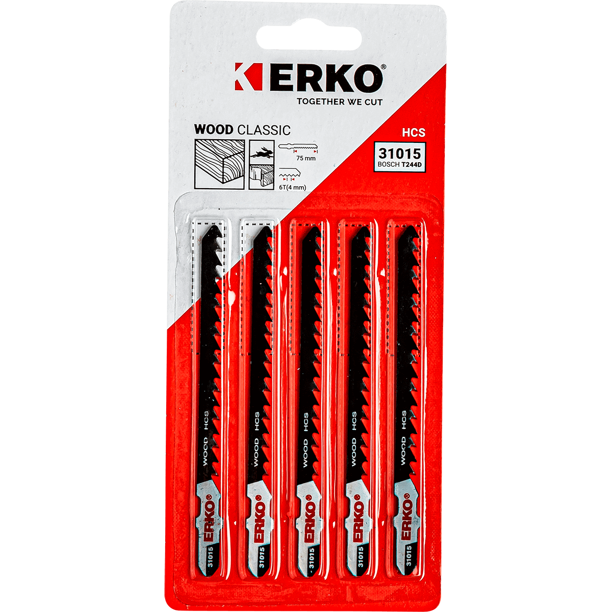 LAME SAUT. ERKO BOIS COURBE 75MM 6T CARTE 5 - 3