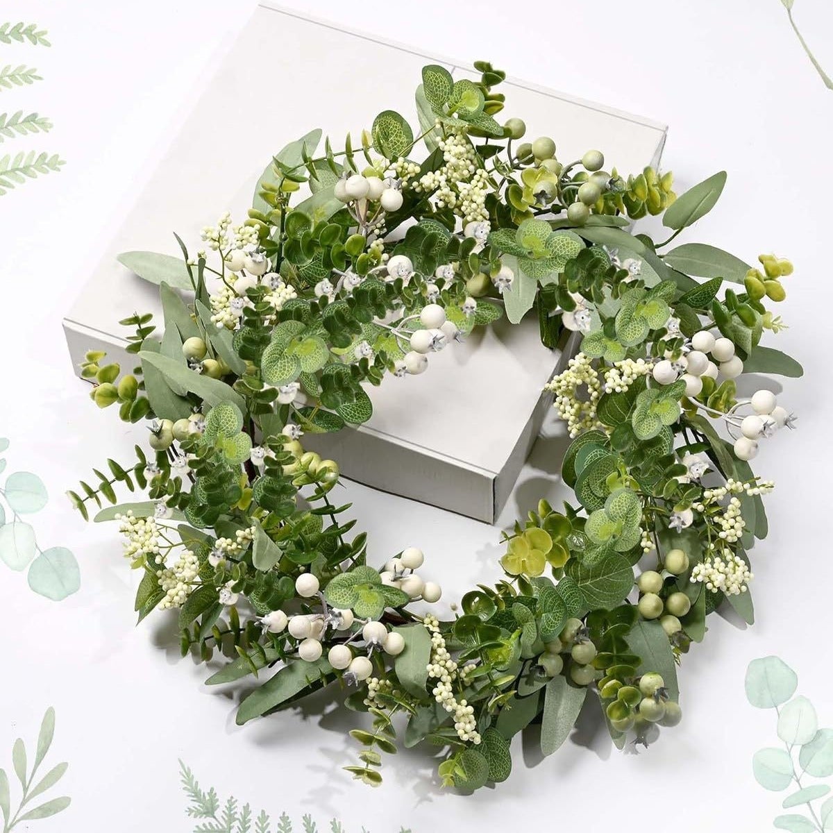 Couronne D'automne, Couronne D'eucalyptus Pour Porte D'entrée, Grande