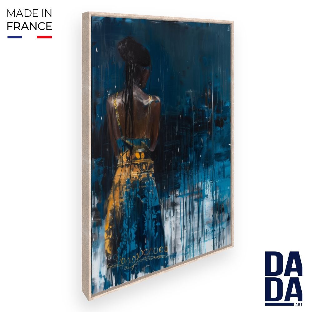 Tableau Toile Femme 3x50x50 Cm Par Visario - Art Mural Prêt à Accrocher