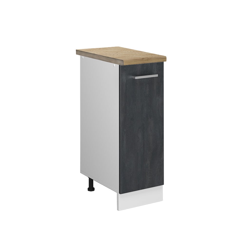 Vicco Szafka apteczna R-Line, Czarny beton, 30 cm BP Dąb