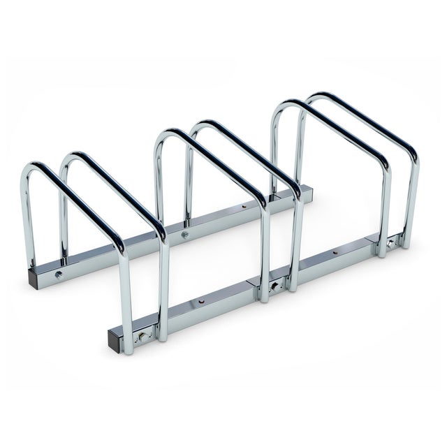 Support au sol pour 3 vélos 70,5x27x33 cm