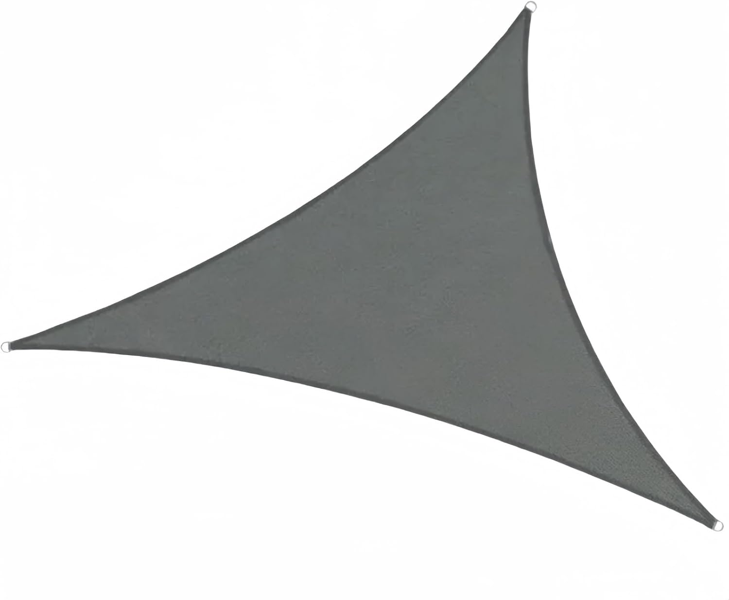 Żagiel przeciwsłoneczny trójkątny 4x4x4m, odporny na promieniowanie UV i oddychający, szary
