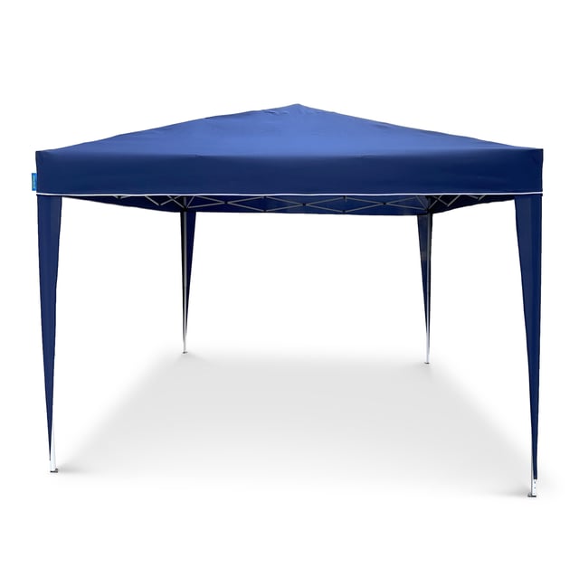 Goodyear - Tenda pieghevole 3x3 m Blu Multifunzionale | Impermeabile | Ideale per giardino, terrazza, spiaggia | Borsa da trasporto | 4 frangivento