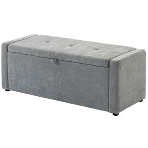 Cassapanca ottomana in finta pelle, moderna, bianca, per camera da letto, con contenitore, di alta qualità