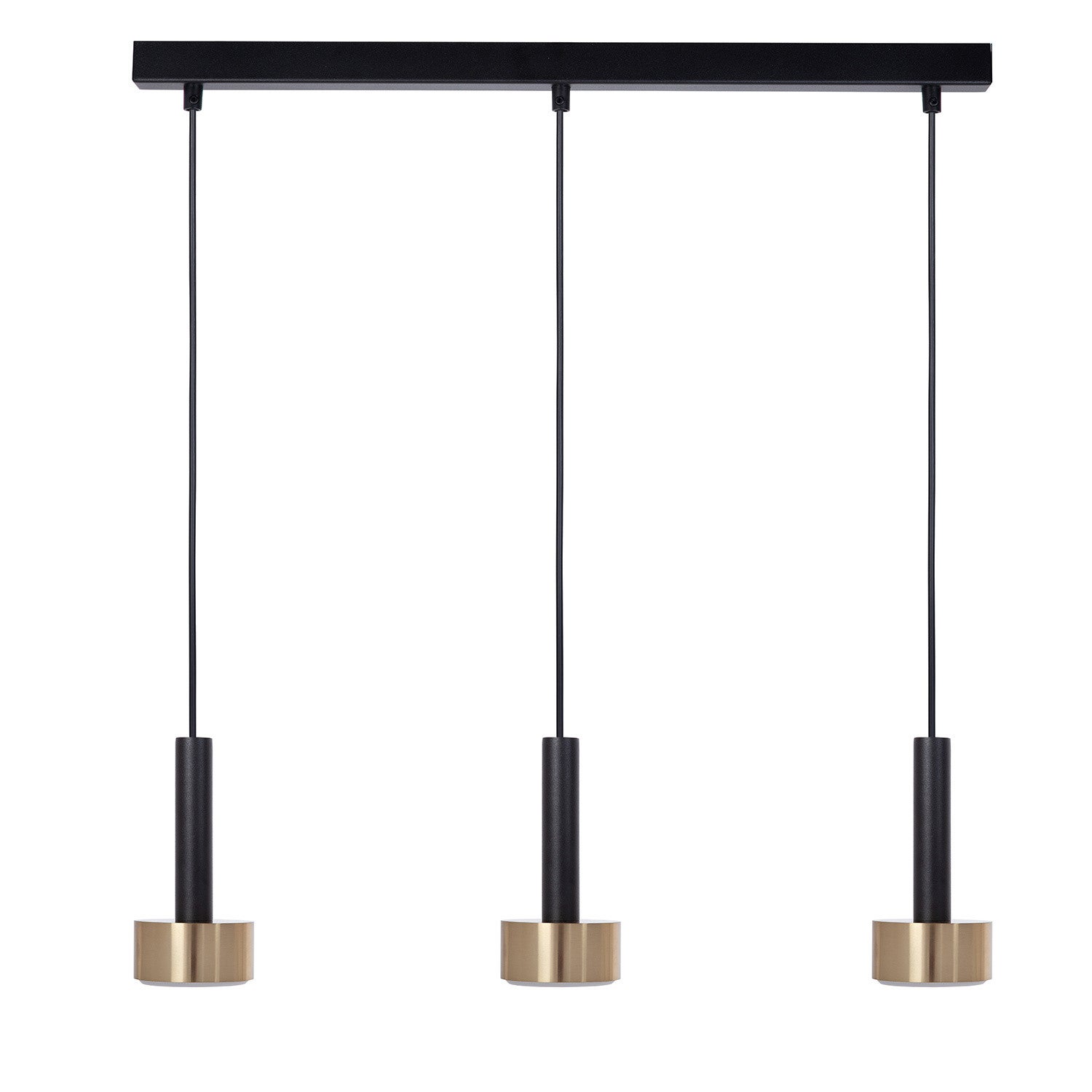 Lampa wisząca Stamp czarno-złota 3xGX53x12W nowoczesna wym: 100 x 60 x 8 cm metal SIGMA