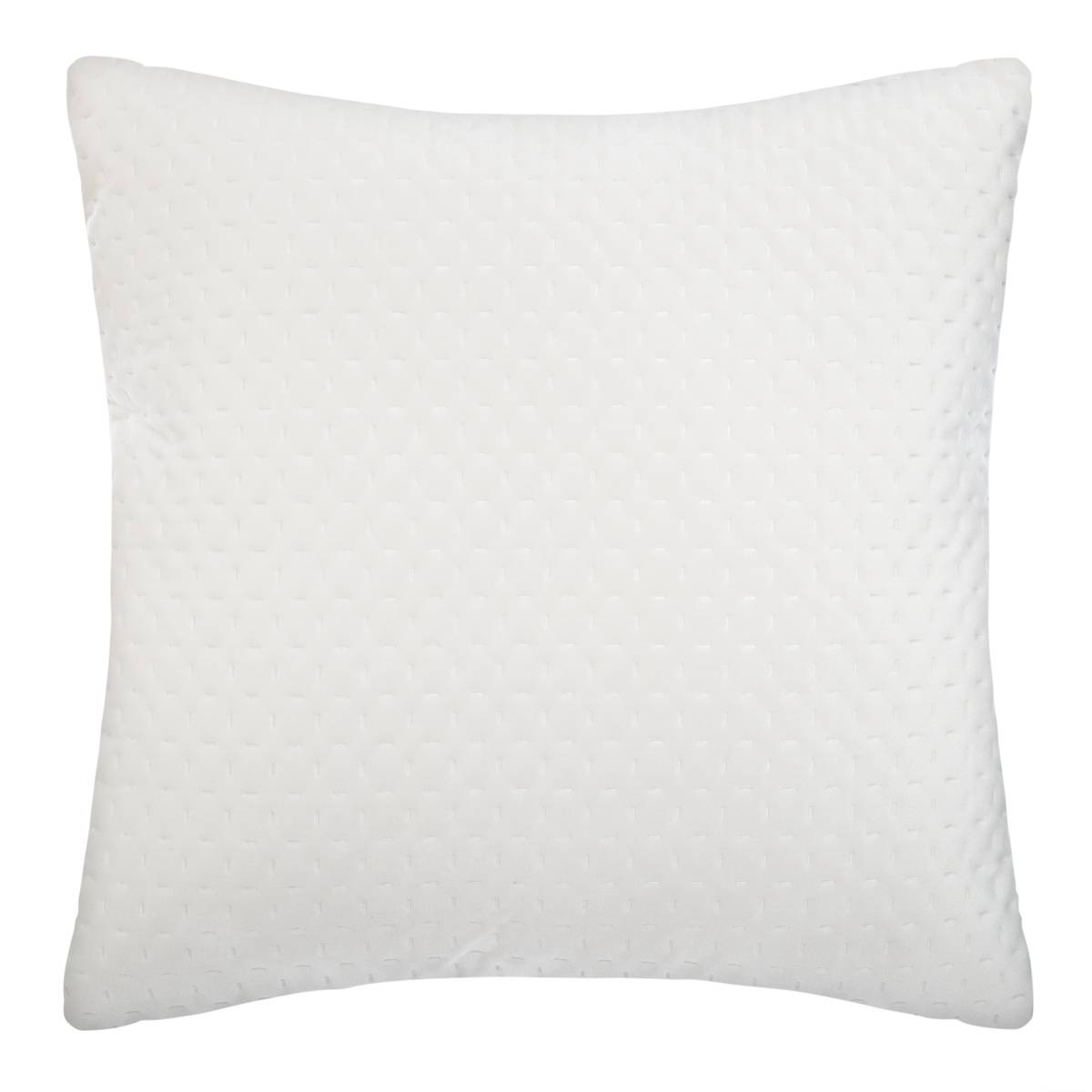 Cojín dolce - terciopelo - marfil - 40x40 cm - atmosphera créateur d'intérieur