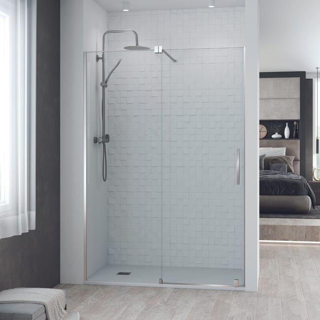 Paroi de douche Design - une verrière coulissante - L. 120 cm - H. 200 cm Paroi de douche Design - une verrière coulissante - L. 120 cm - H. 200 cm