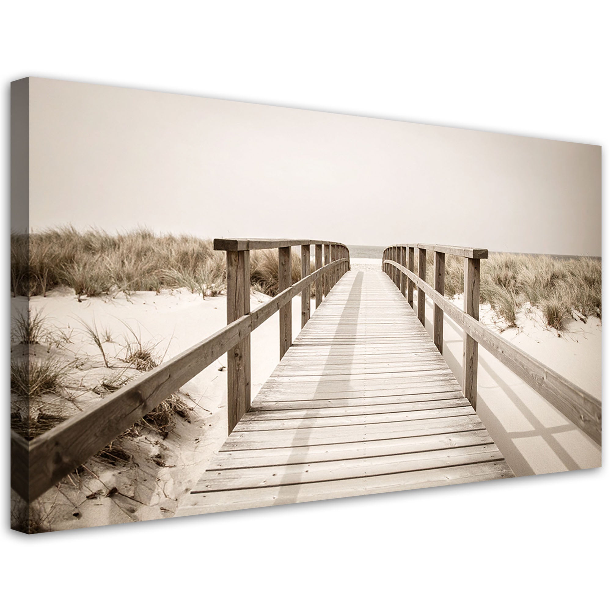 Obraz do salonu sypialni biura, Pomost plaża krajobraz natura 120x60