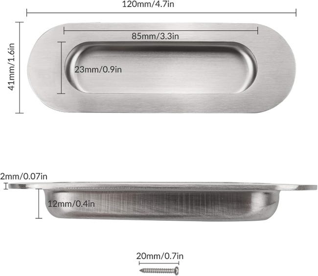 7690 Gold CC96mm - Poignée de porte encastrée pour cuisine, poignée d'armoire MELHandle, nervure 7690 Gold CC96mm - Poignée de porte encastrée pour cuisine, poignée d'armoire MELHandle, nervure