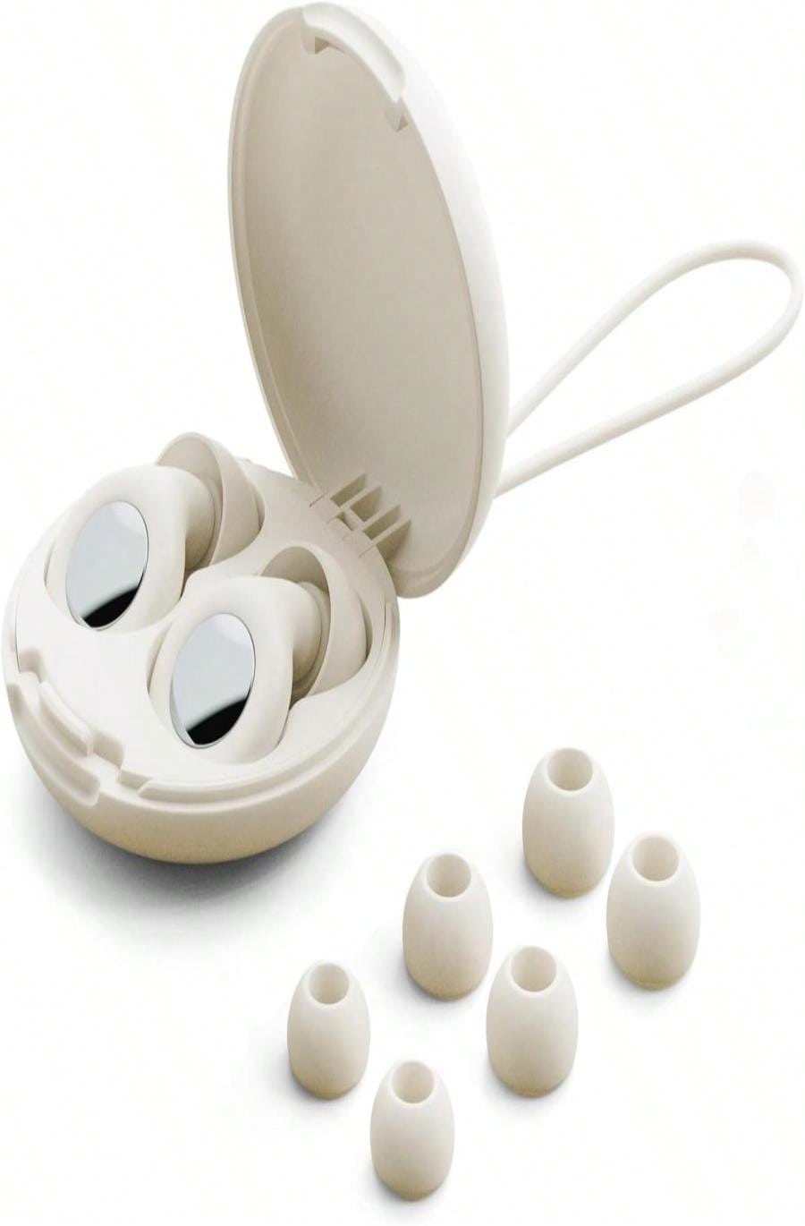 3 Paires Bouchons D'Oreilles Antibruit Réutilisable En Silicone Avec Cordon Et Bouteilles De Rangement Casque Protection Auditive Pour Dormir Concert 3 Paires Bouchons D'Oreilles Antibruit Réutilisable En Silicone Avec Cordon Et Bouteilles De Rangement Casque Protection Auditive Pour Dormir Concert