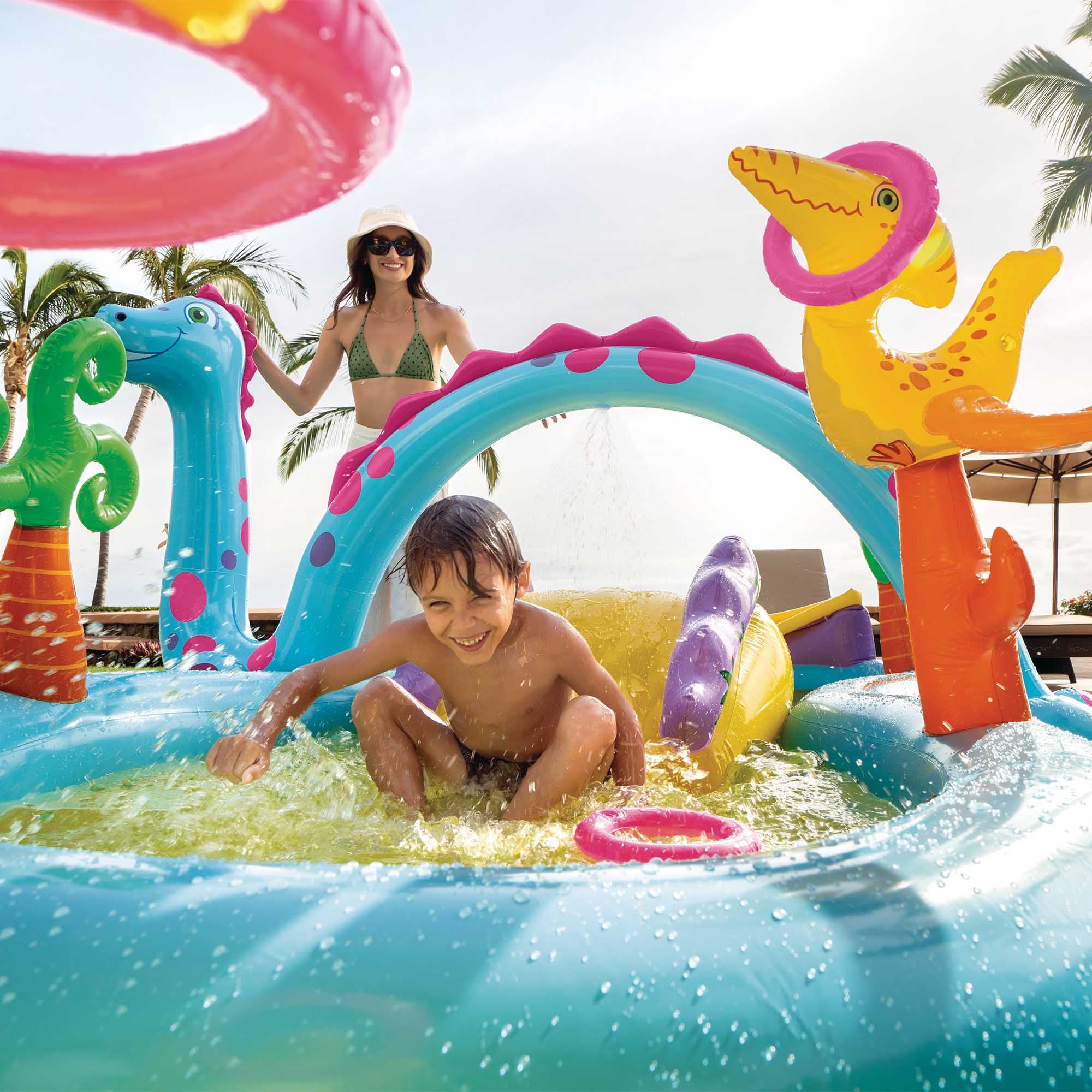 Aire de jeu dinoland - Intex - 6