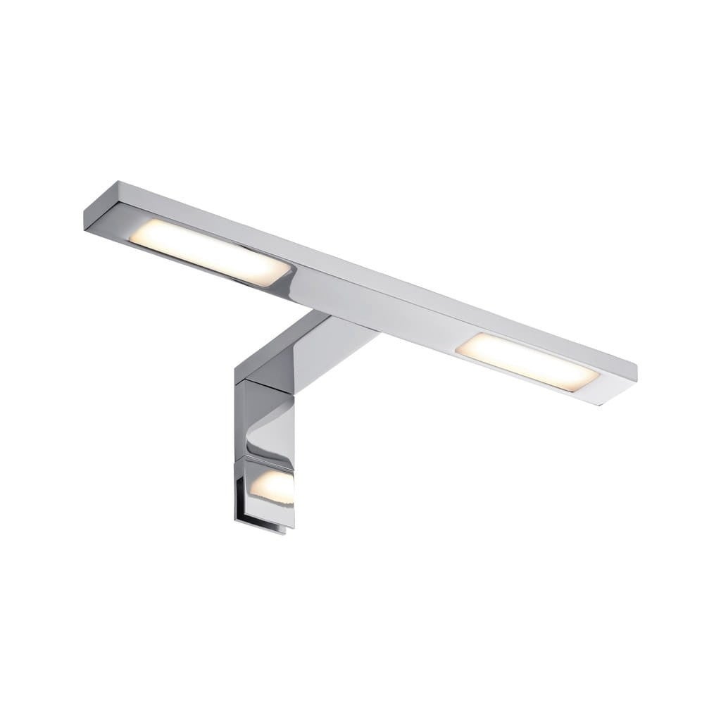 Kinkiet ścienny LED DOUBLE HOOK chromowany biały 6,6W ciepła 280lm metal wym:8x30x11cm IP44 Paulmann