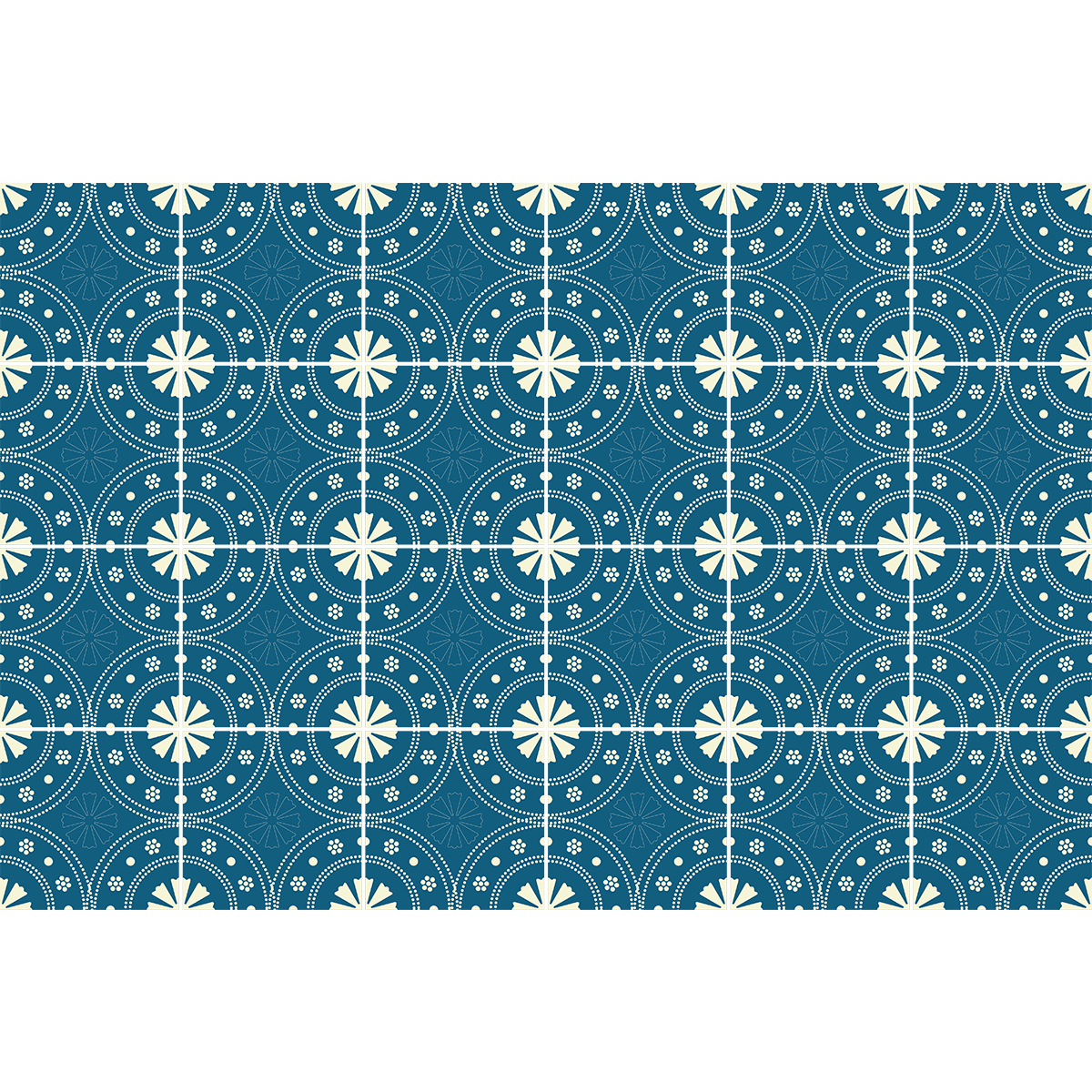 24 adesivi piastrelle di cemento azulejos ignatia - Sticker adesivo - adesivi murali - 24stickers15x15cm - 2