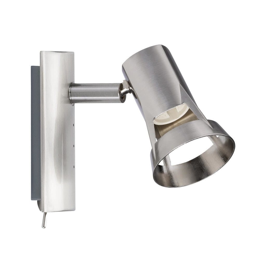 Kinkiet ścienny TEJA srebrny 1xGU10x10W metal wym:10x5,2x12cm IP20 Paulmann