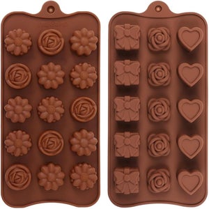 2 Stampi In Silicone Per Dolci: Farfalla E Fiore, Per Fondente, Cioccolatini E Resina, Fai Da Te, Antiodore E Riutilizzabili