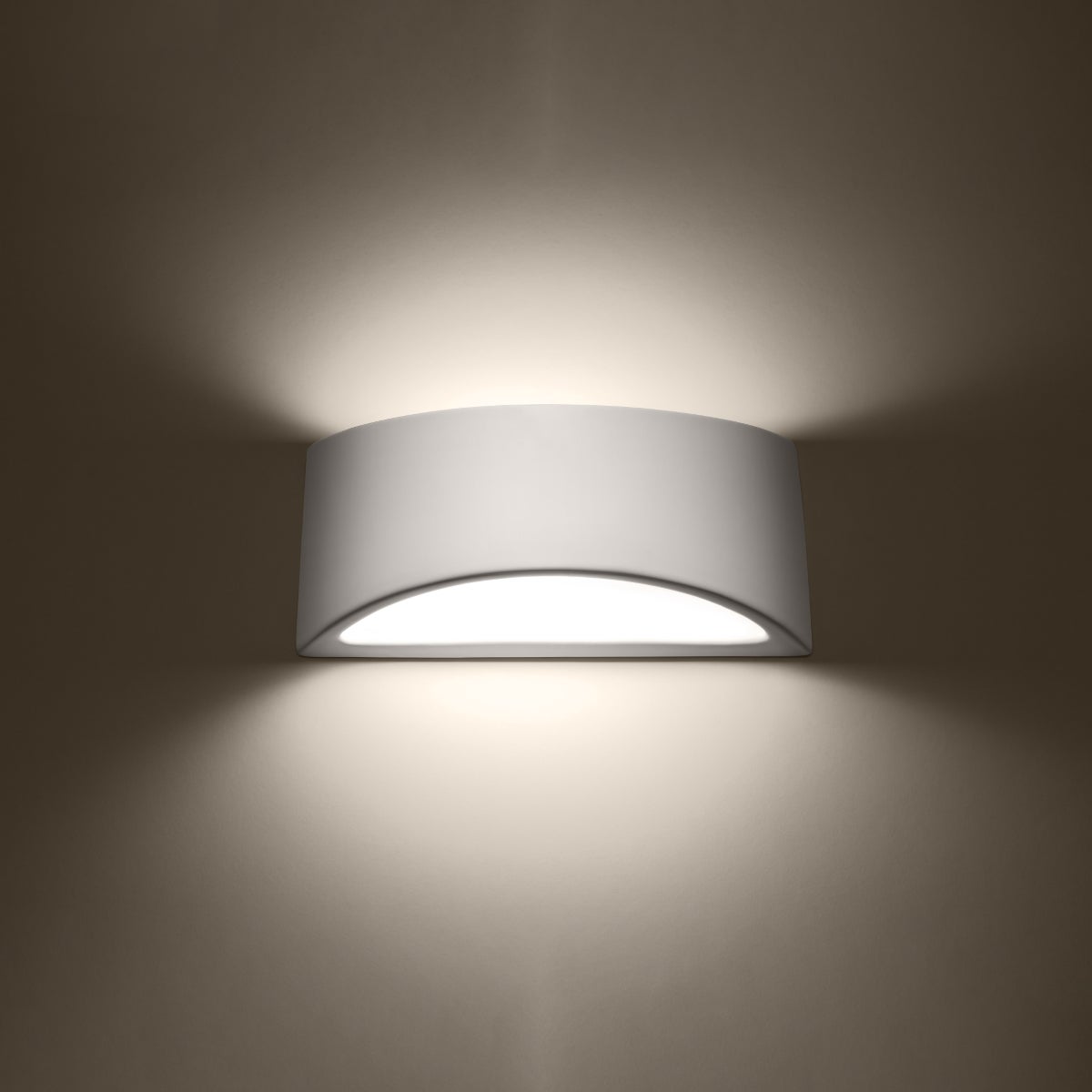 Kinkiet lakierowany LITTE biały połysk LED 3000K - 31.5x9.5x14.5cm Sollux