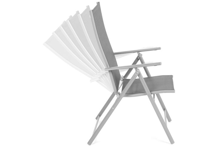 Krzesło ogrodowe metalowe Casablanca Silver / Grey - 3