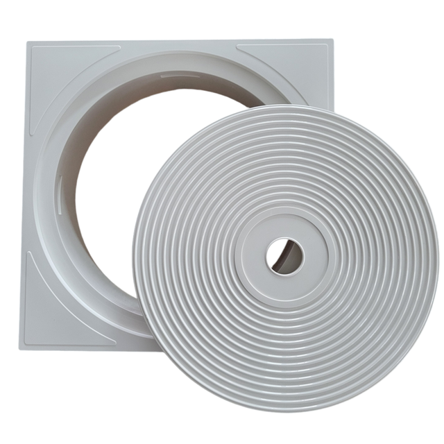 Couvercle De Skimmer Pour Piscine LATRAT - Rond En Plastique Blanc 20cm | Installation Facile Et Robuste