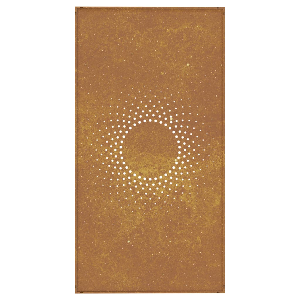 Maison Exclusive - Décoration murale jardin 105x55cm acier corten design du soleil - 5