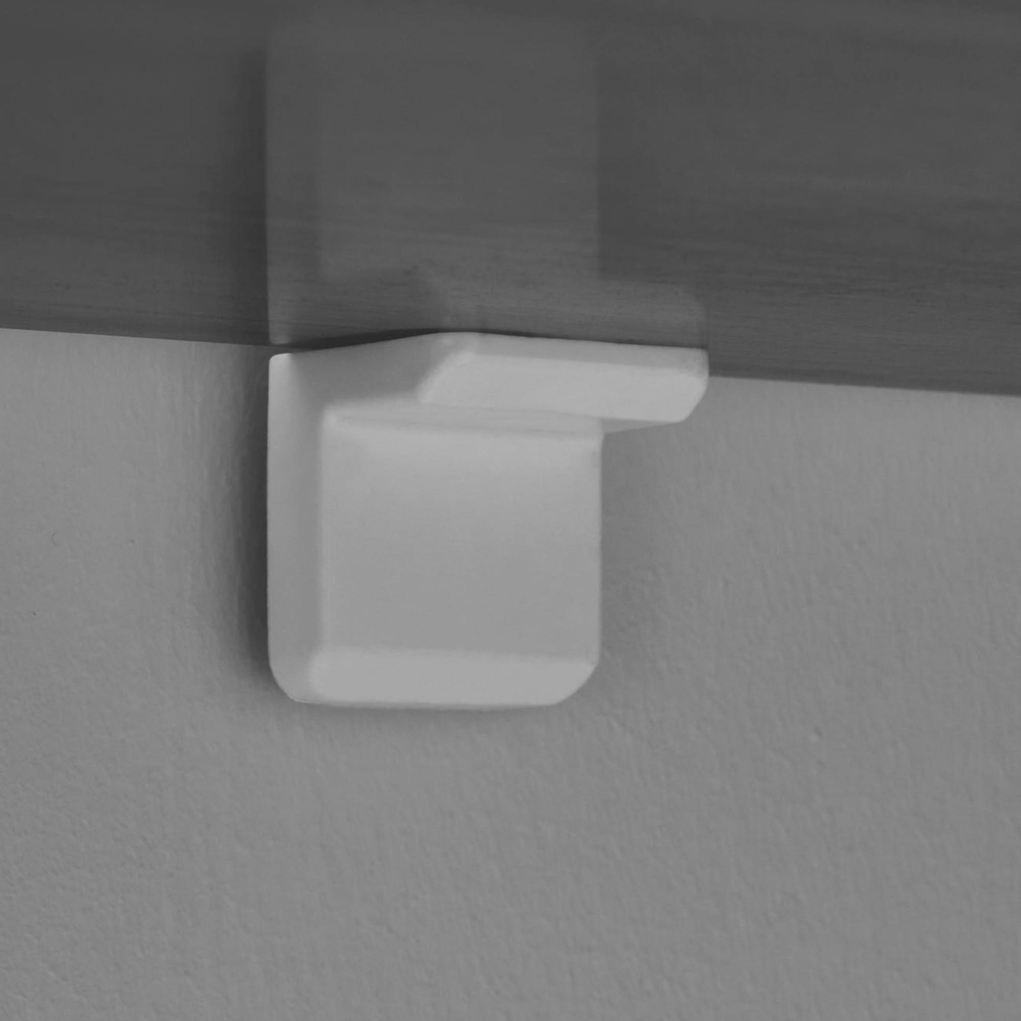 Console de salon ovale effet noyer clair - pieds en V MARFA - 7