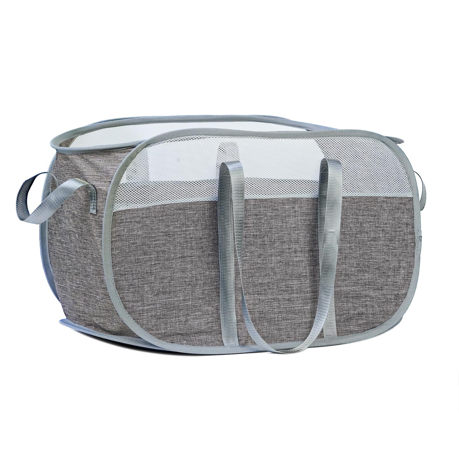 Panier à Linge Pliable Flamant Rose Rayé - Grand Sac à Linge Oxford Portable Pour Jouets Et Vêtements