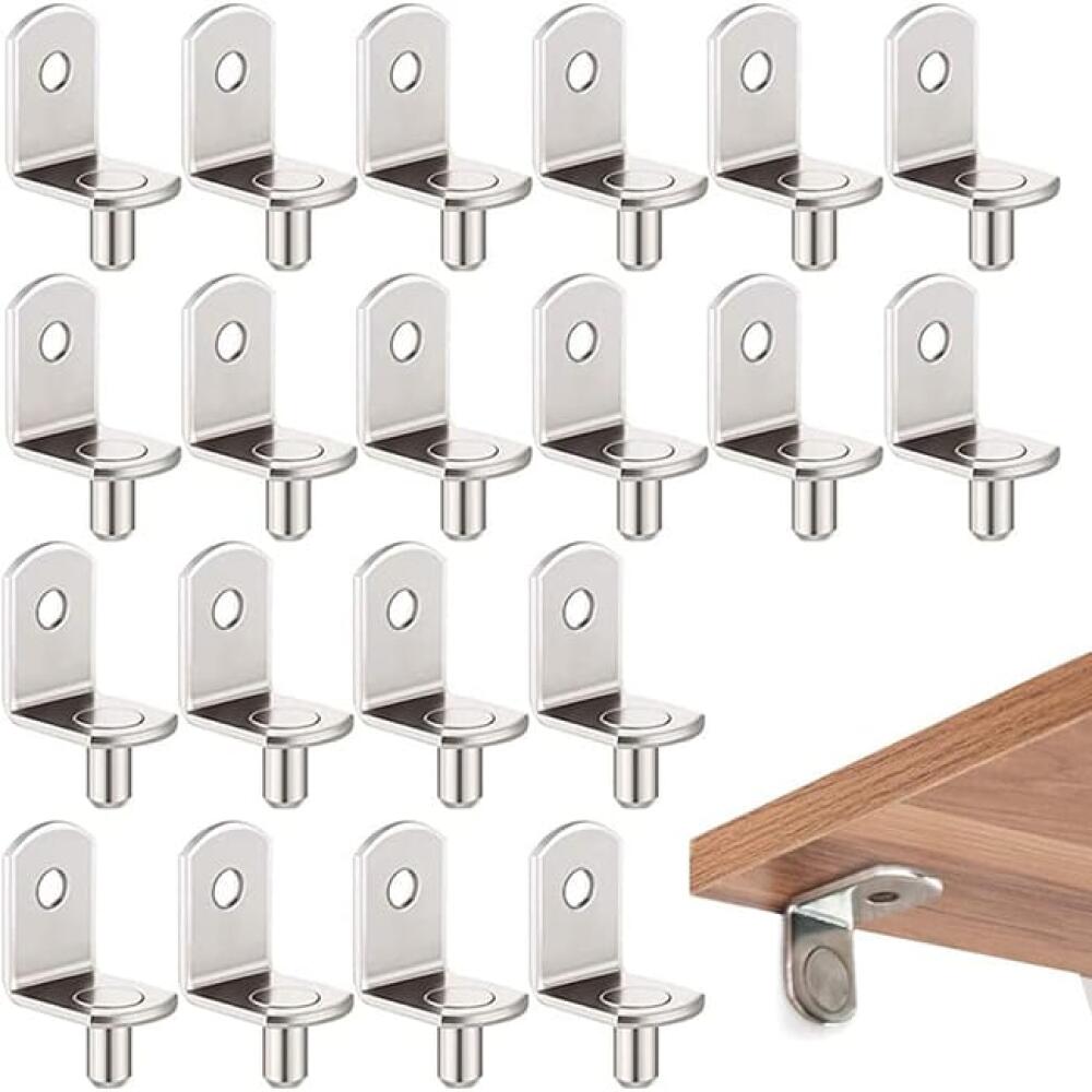 8 uchwytów ściennych, zestaw uchwytów w kształcie litery L, uchwyt stały, meble wiszące, 125x75x3 mm