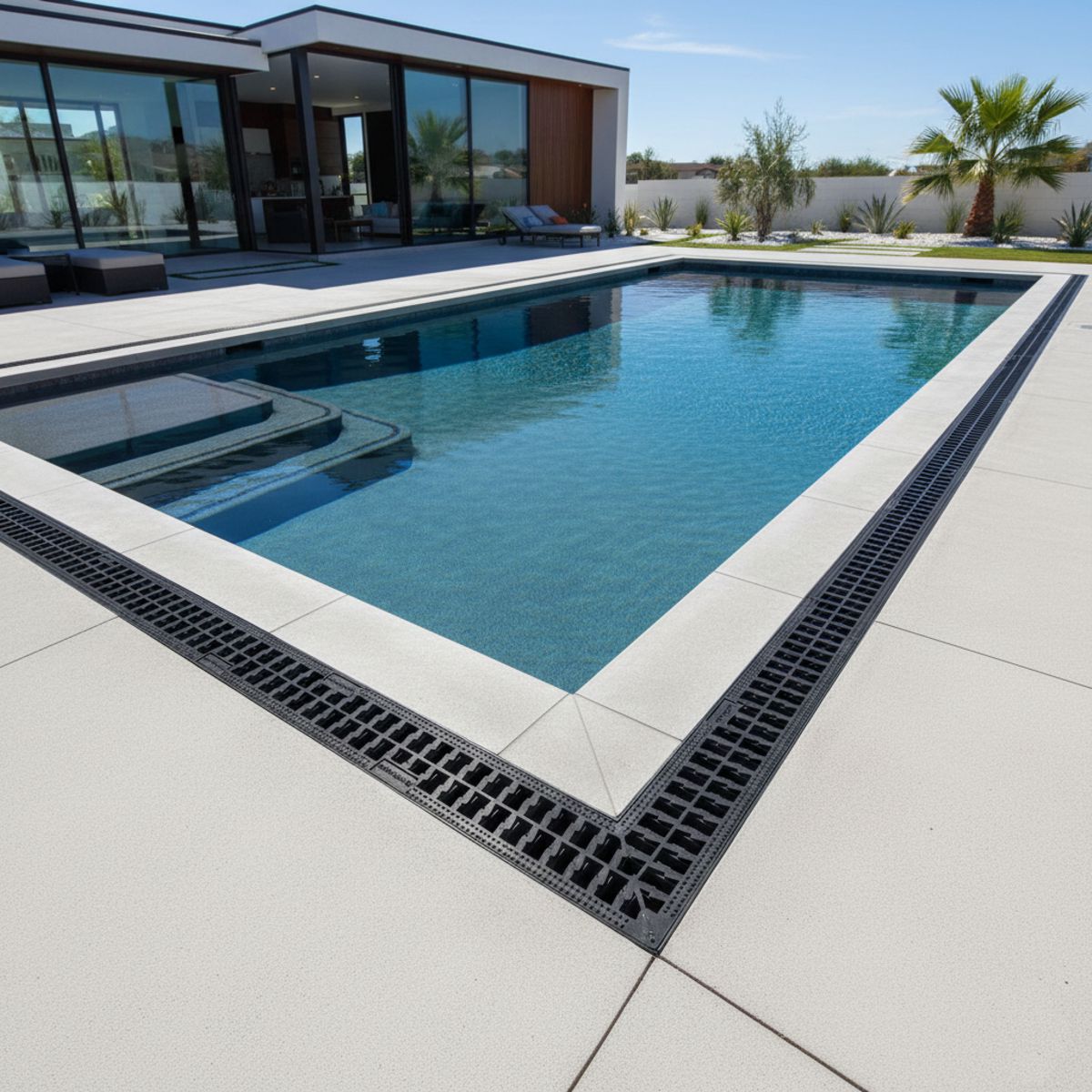 Caniveau en plastique Vetonek Avec grille en plastique / Gris - 4