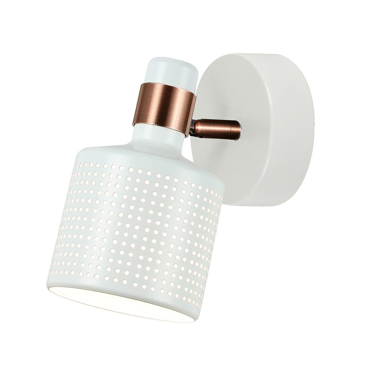 Kinkiet ścienny Restenza biało-miedziany 1xE27x40W styl nowoczesny wym: 12 x 16 cm metal IP20 Italux