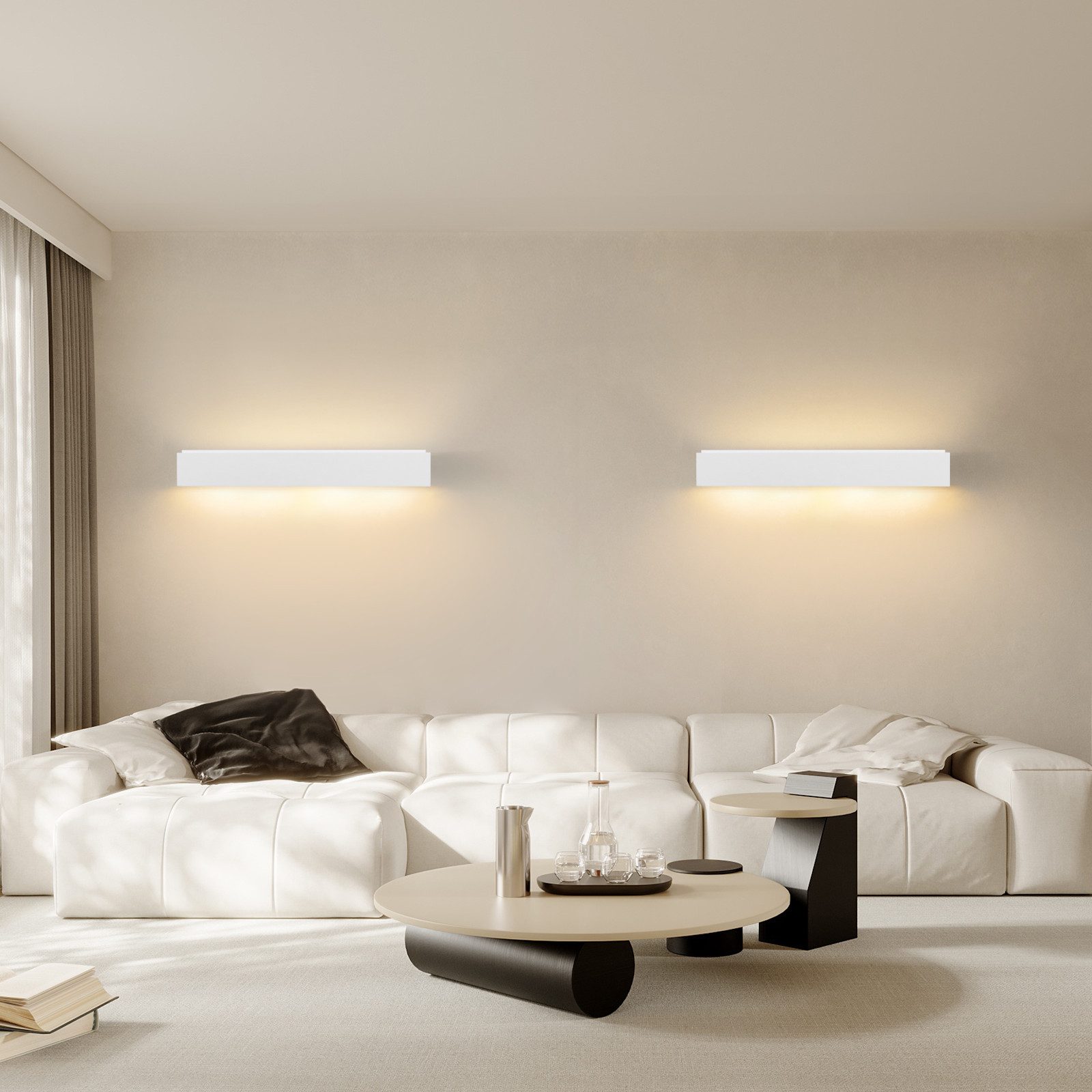 NETTLIFE Candeeiro de parede Interior em Gesso Branco G9 Moderna Up Down para Escada - 8