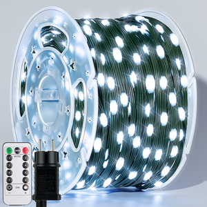 Clearhill 2 Luci A Batteria Con Telecomando - 200 LED Bianchi, 6 Metri, 8 Modalità, Filo Di Rame IP44 Per Esterno/Interno - 3