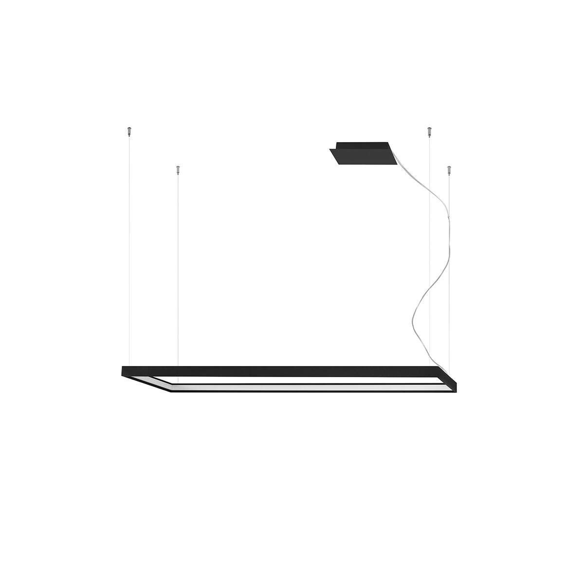 Lampa wisząca Tuula czarna LED 50W 4000K 8096lm wym: 150 x 130 x 40 cm aluminium Thoro Lighting