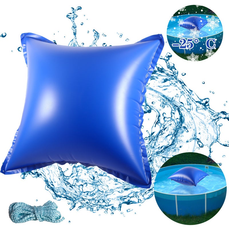 Cuscino Invernale Per Piscina 120x120 Cm, In PVC Resistente Al Freddo, Antiaffondamento Per Telo Di Copertura, Con Occhielli Per Fissaggio - 4