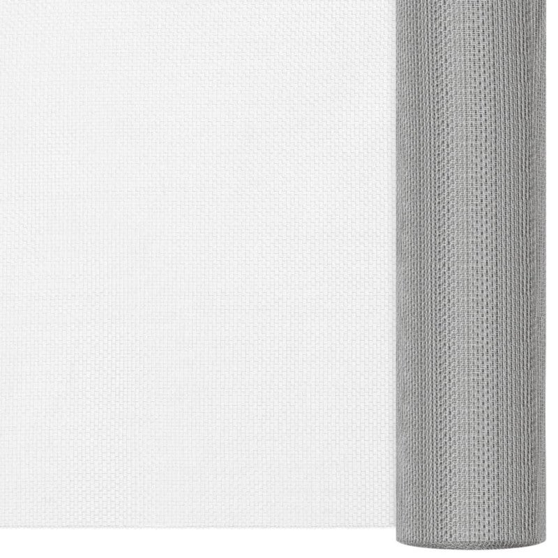 Écran en treillis Acier inoxydable 112x2000 cm Argenté - 2