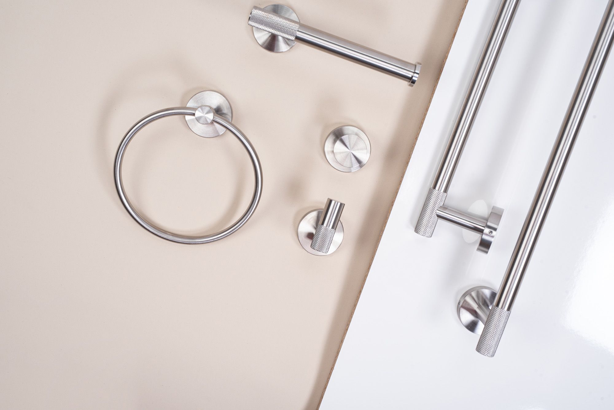 Wieszak łazienkowy jednoramienny 6603 Modern Nikiel Szczotkowany - 7