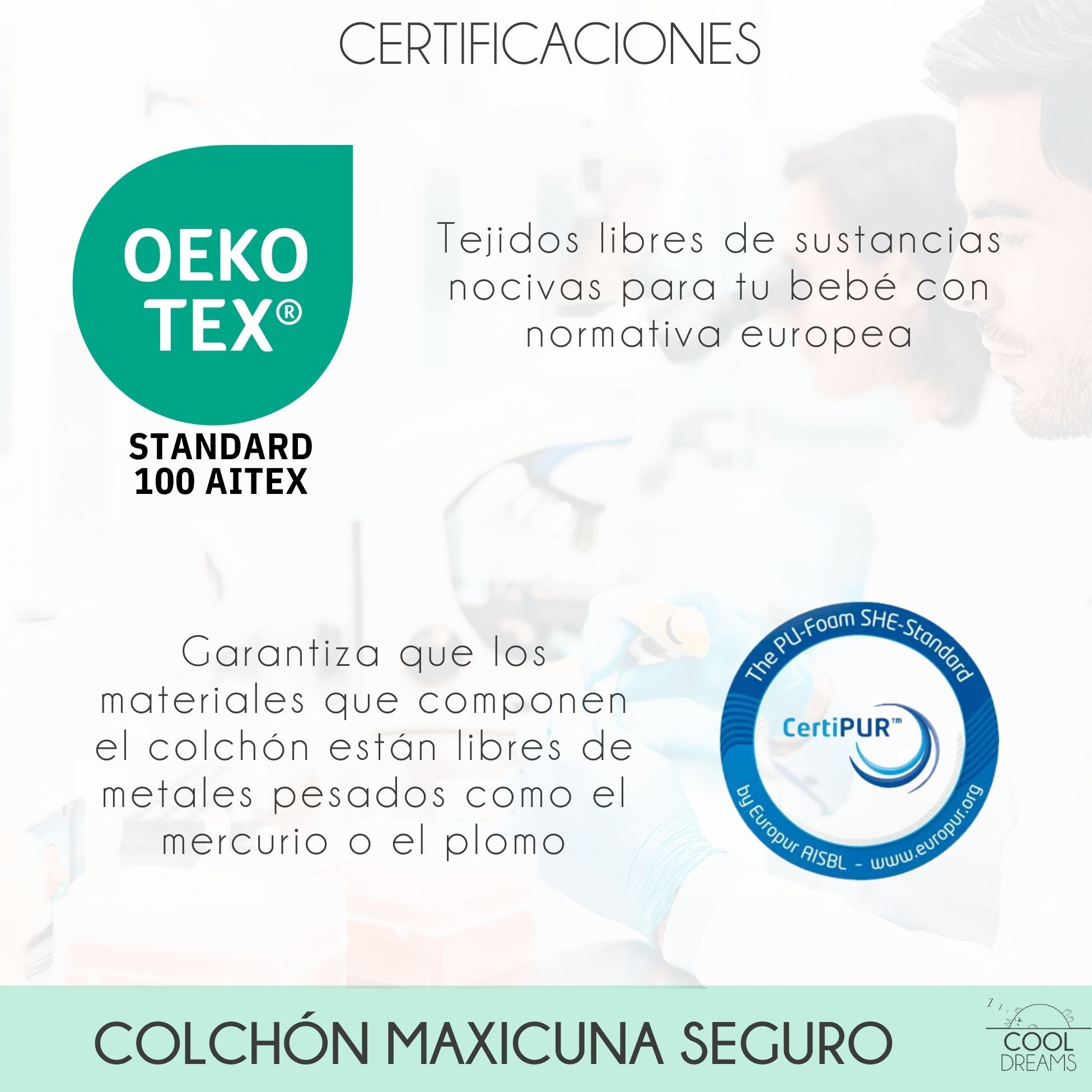 Matelas Morfeo HR pour maxicots de bain 140x70 avec certification Oeko-Tex® et CertiPUR® - 3