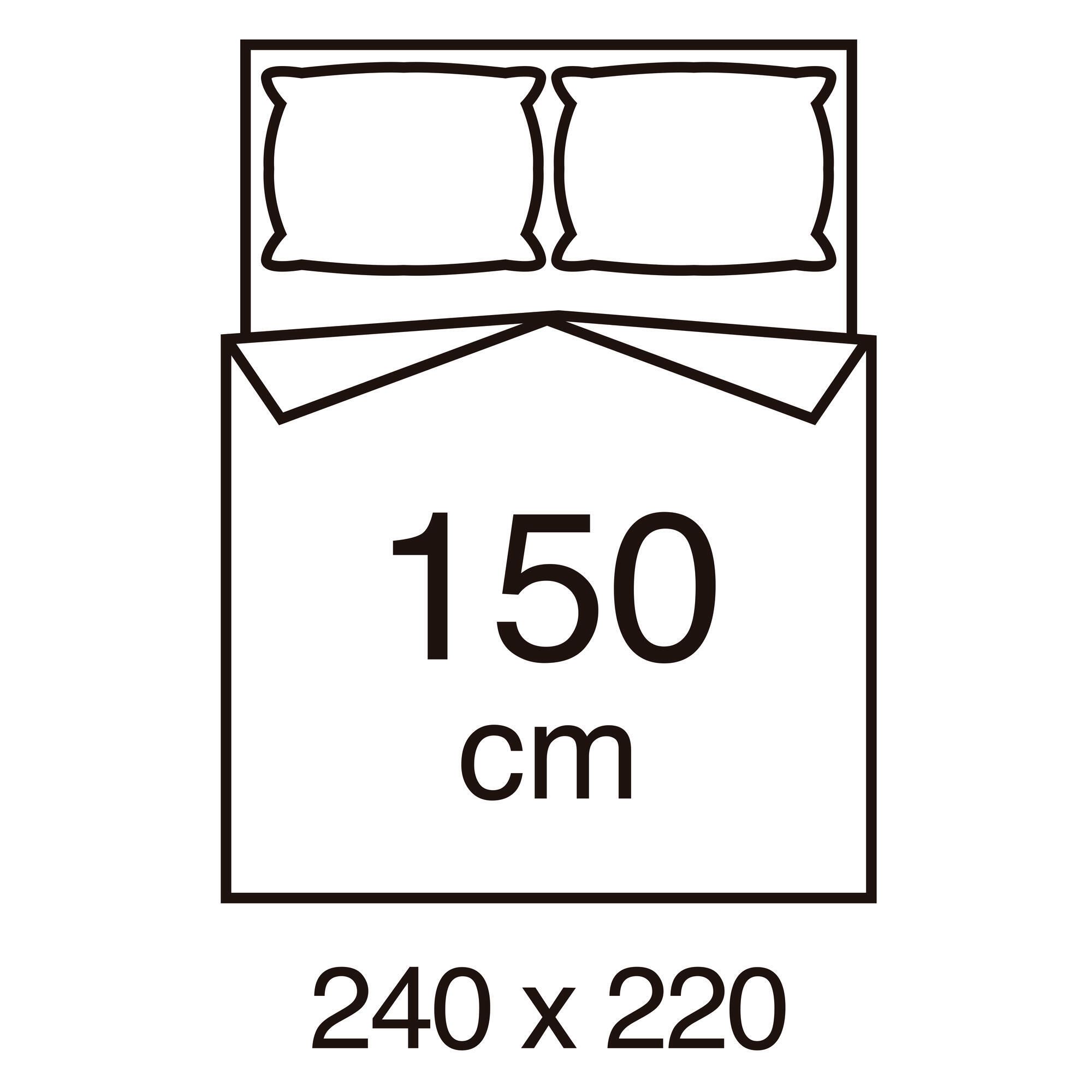 Wypełnienie nordyckie Microfibra Duo z włókna pustego poliestrowego 375 g do łóżka 150 cm - 3
