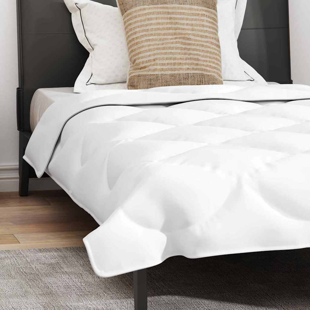 Couette avec oreiller 2 pcs | Duvet Blanc 135 x 200 cm Microfibre - 5
