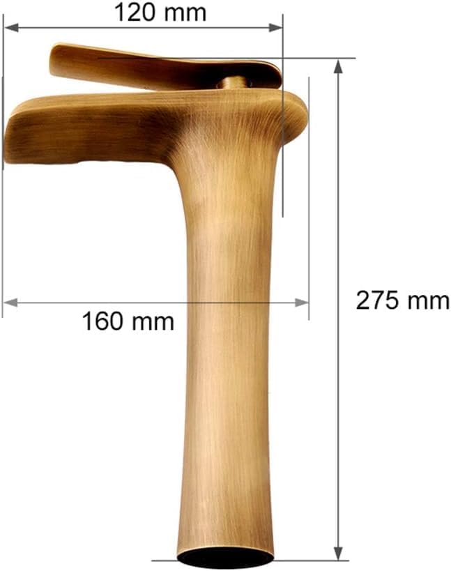 Robinet de Salle de Bains pour Les Lavabos antique laiton Haut Robinet de Lavabo Mitigeur - 8