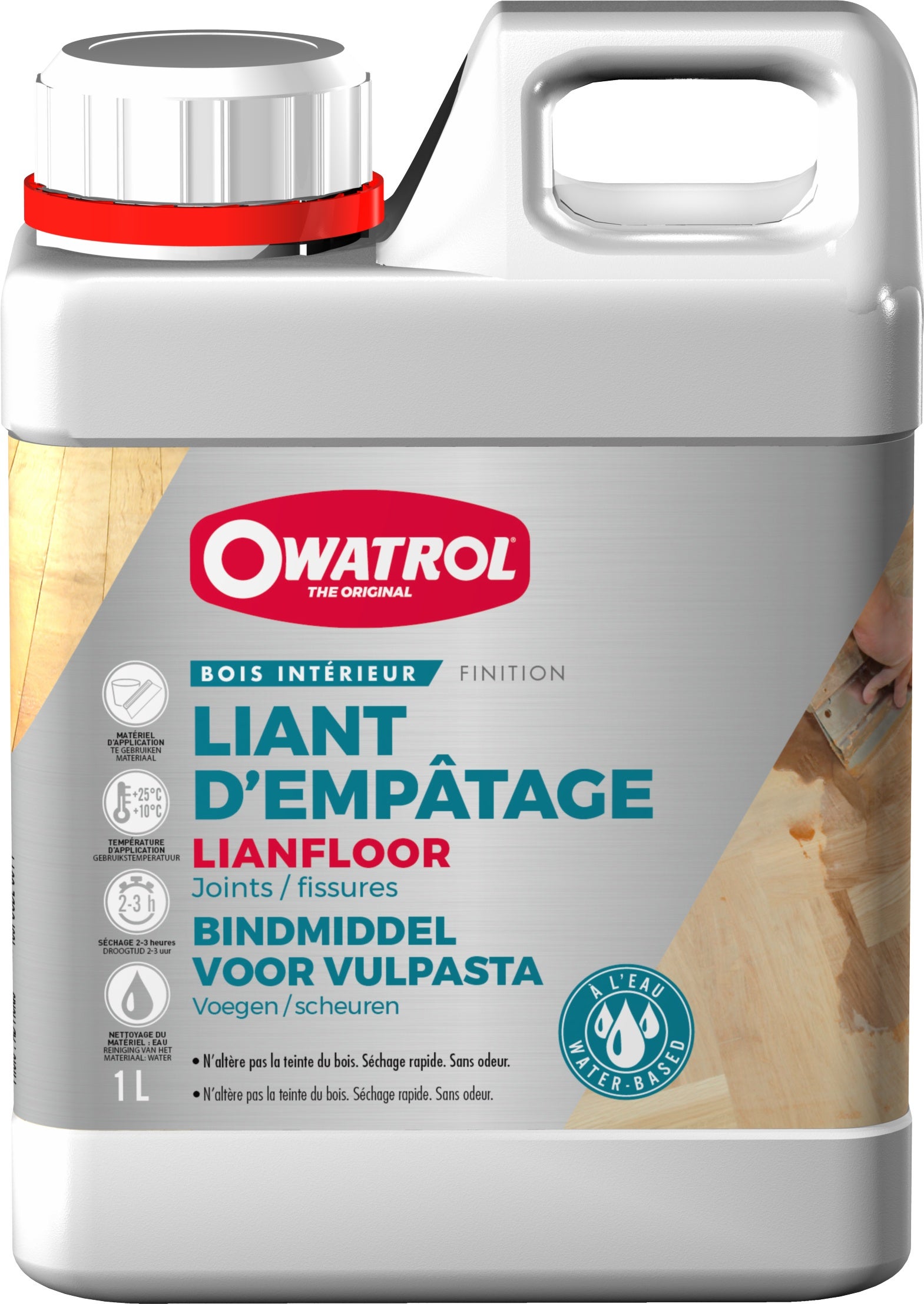 Owatrol LIANFLOOR akrylowa spoina wodna do parkietu i podłóg drewnianych 1L