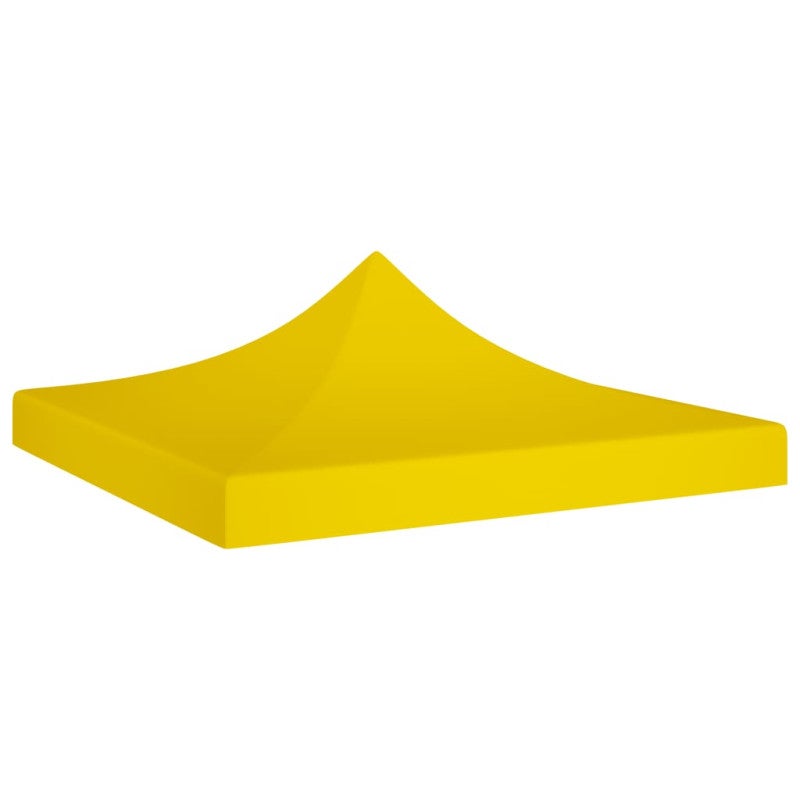 Dach namiotu imprezowego, 3 x 3 m, żółty, 270 g/m² vidaXL