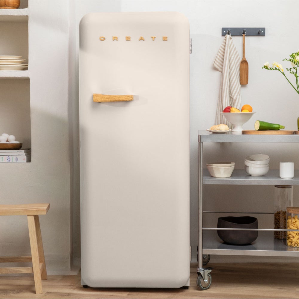 CREATE - FRIDGE RETRO 281L - Lodówka w stylu retro - Blanc cassé