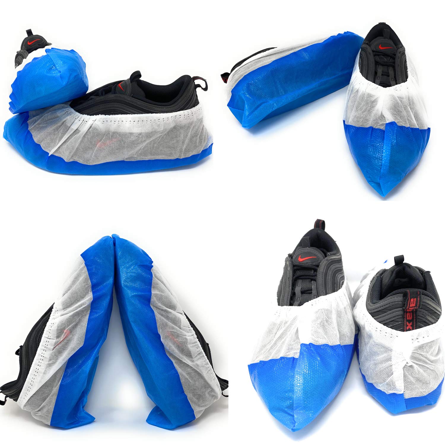 50 pcs Couvre-chaussures jetables imperméables antidérapants à haute résistance - 2