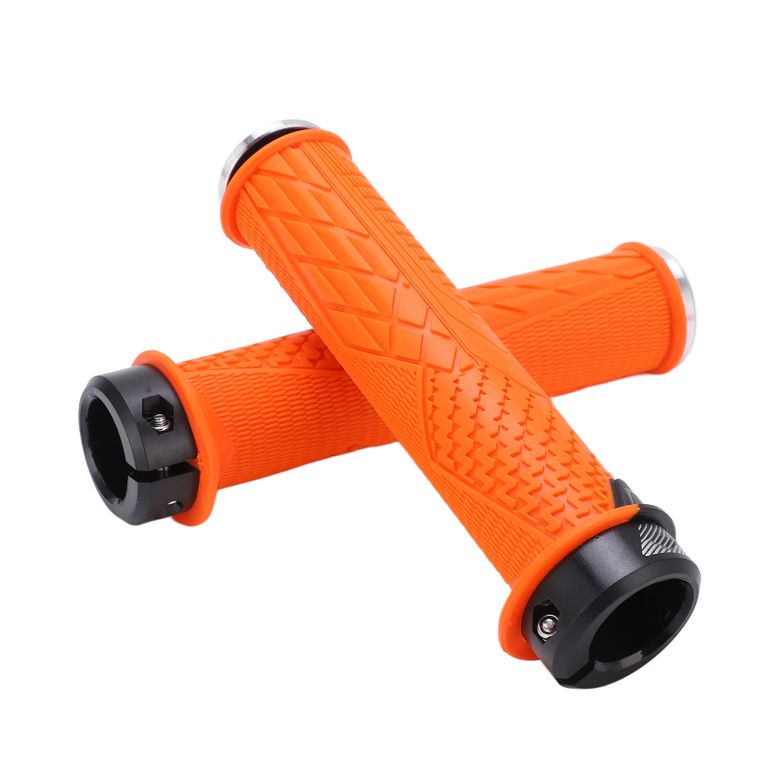 1 paire de poignées de guidon de vélo antidérapantes en caoutchouc noir de 2 cm avec design ergonomique, convient à la plupart des VTT et vélos de route