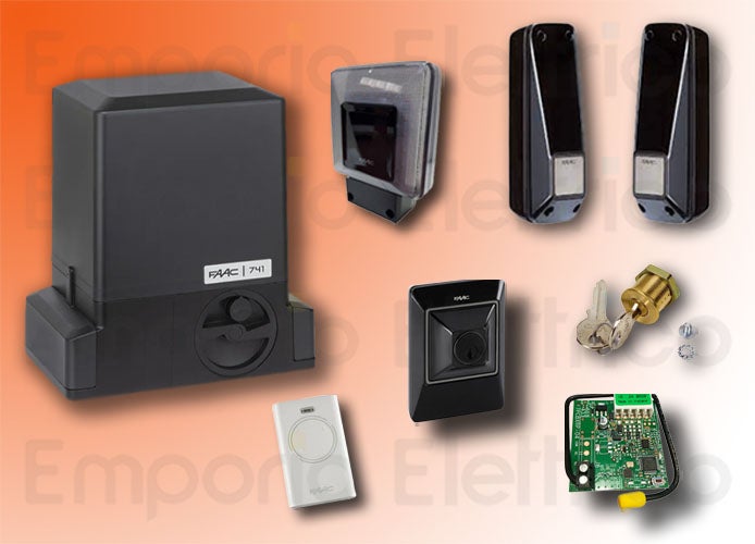 FAAC KIT DELTA 3 741 PER CANCELLO SCORREVOLE PORTATA 900KG 220V 105630445 - 2